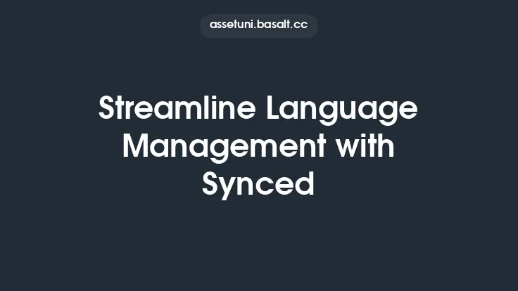 Streamline Language Management with Synced Thumbnail