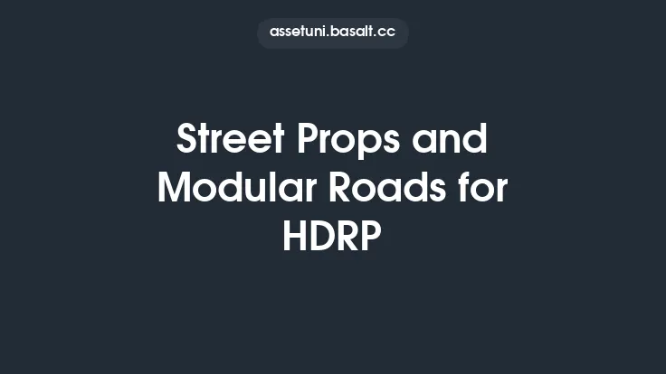 Street Props and Modular Roads for HDRP Thumbnail