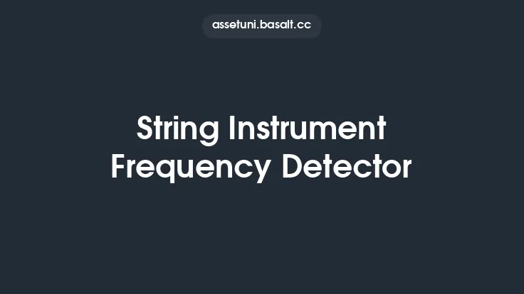 String Instrument Frequency Detector Thumbnail