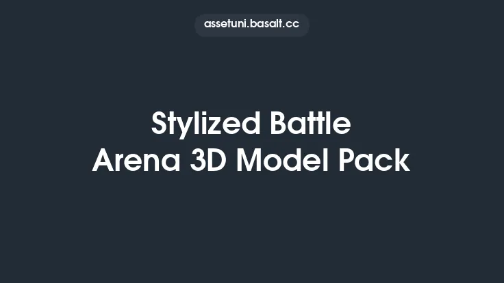 Stylized Battle Arena 3D Model Pack Thumbnail