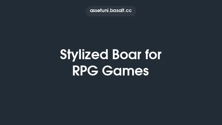 Stylized Boar for RPG Games Thumbnail