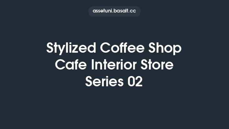 Stylized Coffee Shop Cafe Interior Store Series 02 Thumbnail