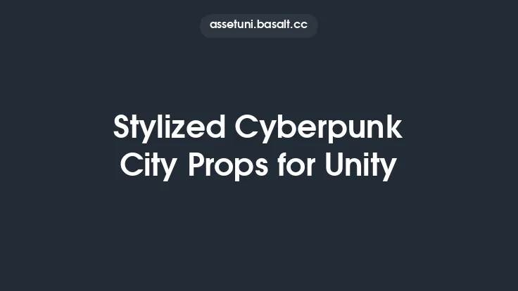 Stylized Cyberpunk City Props for Unity Thumbnail