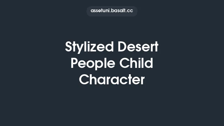 Stylized Desert People Child Character Thumbnail