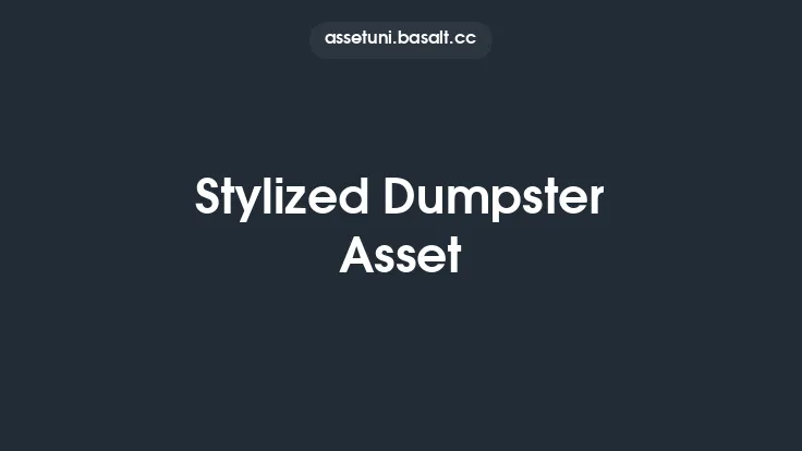 Stylized Dumpster Asset Thumbnail