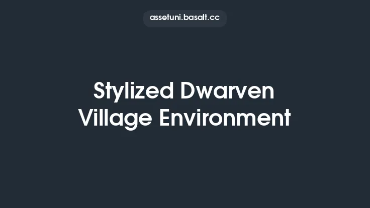 Stylized Dwarven Village Environment Thumbnail