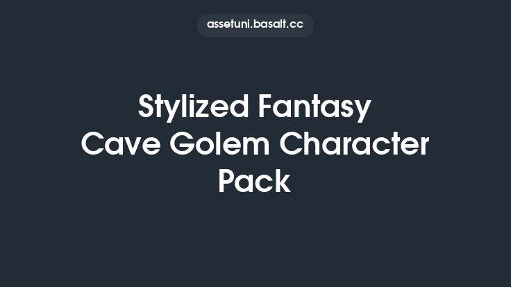 Stylized Fantasy Cave Golem Character Pack Thumbnail