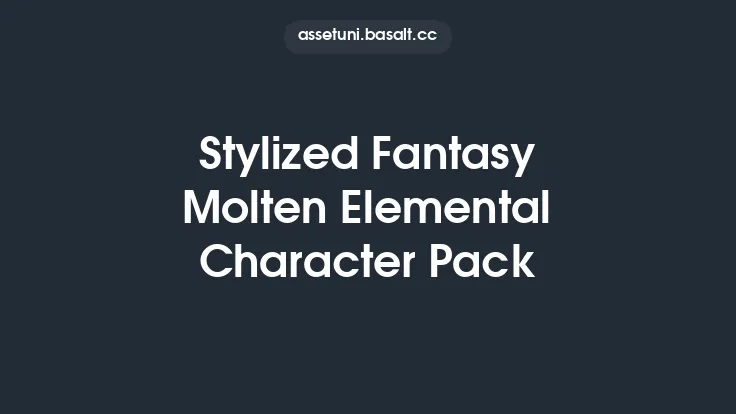 Stylized Fantasy Molten Elemental Character Pack Thumbnail
