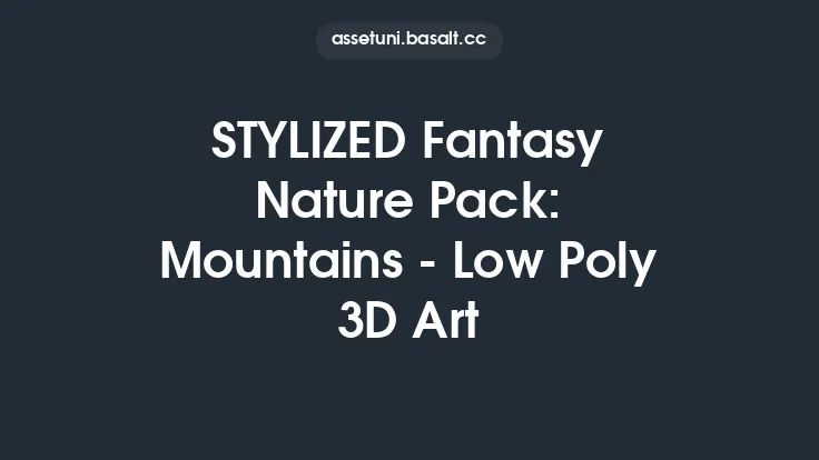 STYLIZED Fantasy Nature Pack: Mountains - Low Poly 3D Art Thumbnail