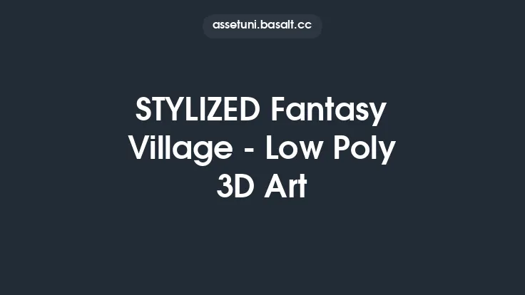 STYLIZED Fantasy Village - Low Poly 3D Art Thumbnail