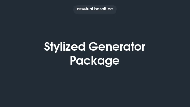 Stylized Generator Package Thumbnail