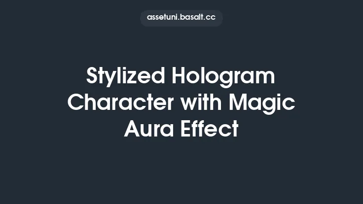Stylized Hologram Character with Magic Aura Effect Thumbnail