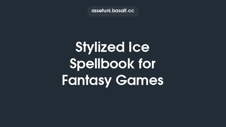 Stylized Ice Spellbook for Fantasy Games Thumbnail