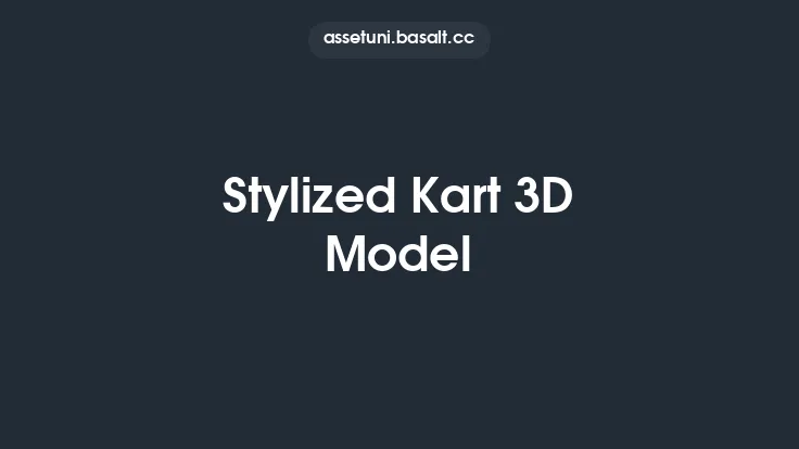 Stylized Kart 3D Model Thumbnail