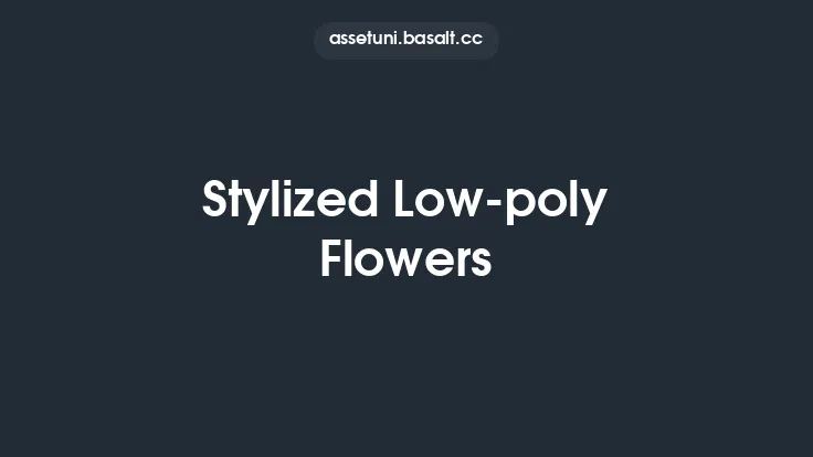 Stylized Low-poly Flowers Thumbnail