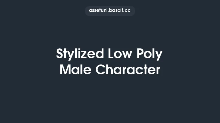 Stylized Low Poly Male Character Thumbnail