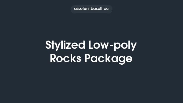 Stylized Low-poly Rocks Package Thumbnail
