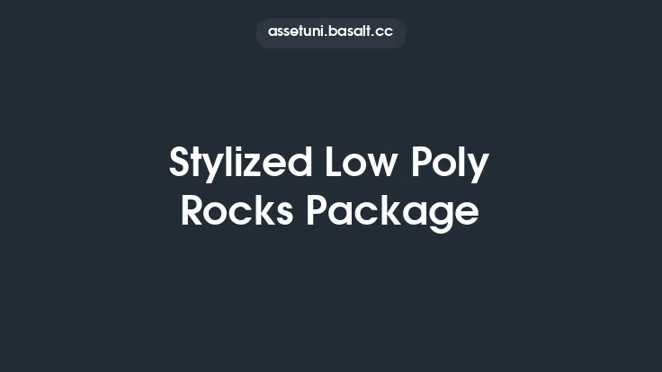 Stylized Low Poly Rocks Package Thumbnail