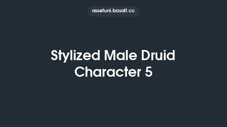 Stylized Male Druid Character 5 Thumbnail