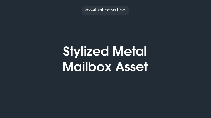 Stylized Metal Mailbox Asset Thumbnail