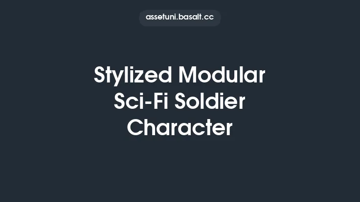 Stylized Modular Sci-Fi Soldier Character Thumbnail