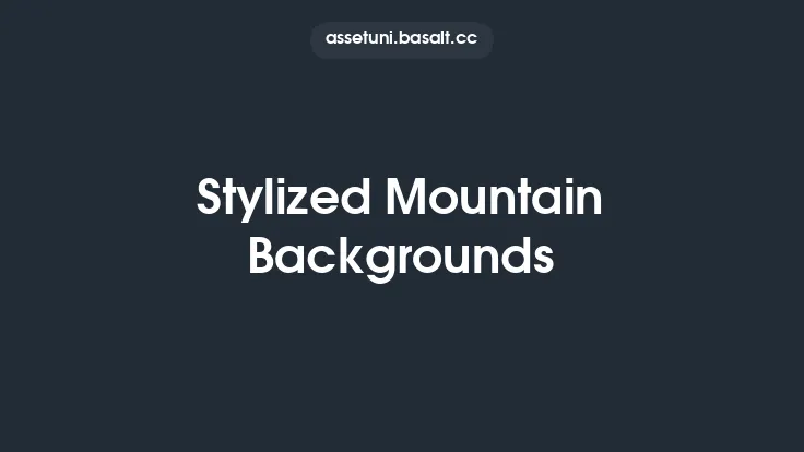 Stylized Mountain Backgrounds Thumbnail