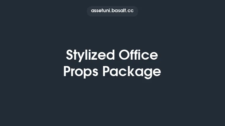 Stylized Office Props Package Thumbnail