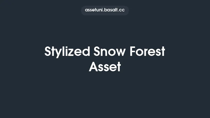 Stylized Snow Forest Asset Thumbnail