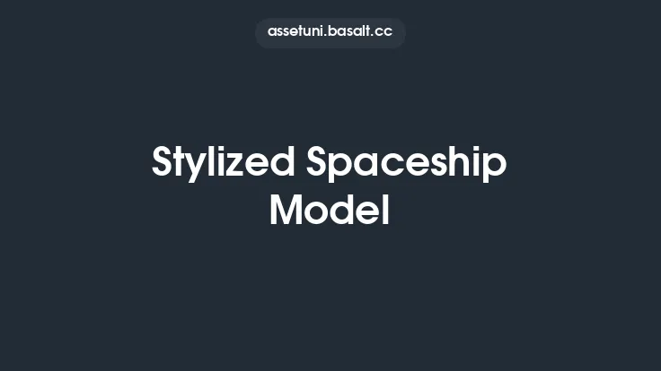 Stylized Spaceship Model Thumbnail
