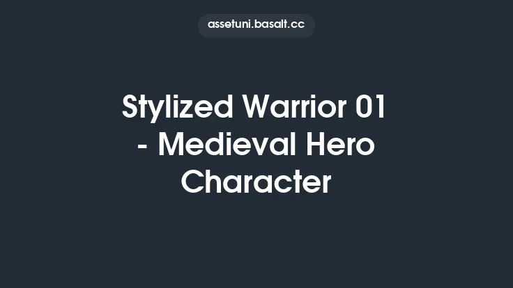 Stylized Warrior 01 - Medieval Hero Character Thumbnail