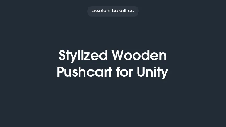 Stylized Wooden Pushcart for Unity Thumbnail