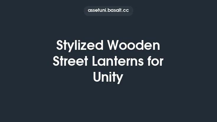 Stylized Wooden Street Lanterns for Unity Thumbnail