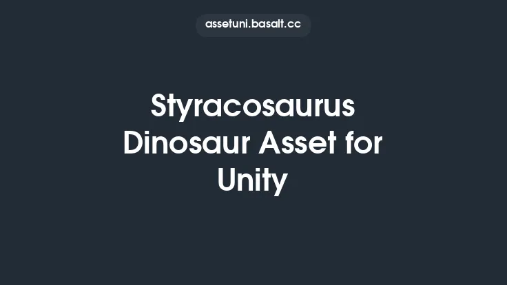 Styracosaurus Dinosaur Asset for Unity Thumbnail