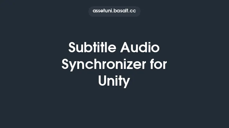 Subtitle Audio Synchronizer for Unity Thumbnail