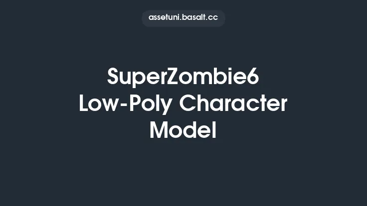 SuperZombie6 Low-Poly Character Model Thumbnail