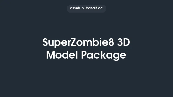 SuperZombie8 3D Model Package Thumbnail