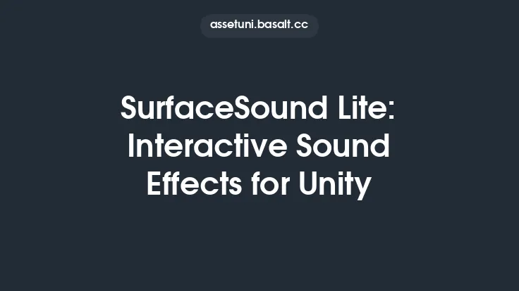 SurfaceSound Lite: Interactive Sound Effects for Unity Thumbnail