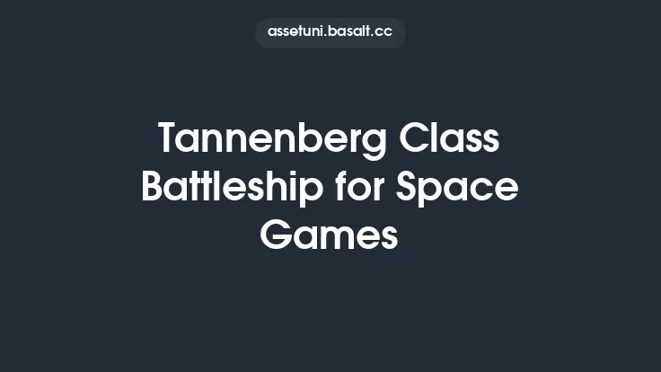Tannenberg Class Battleship for Space Games Thumbnail
