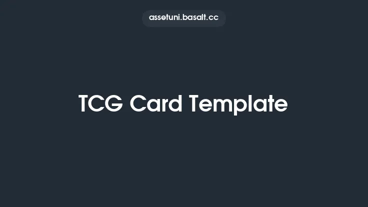 TCG Card Template Thumbnail