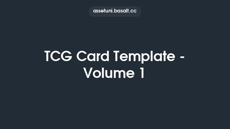 TCG Card Template - Volume 1 Thumbnail