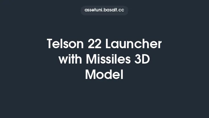 Telson 22 Launcher with Missiles 3D Model Thumbnail