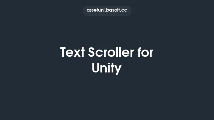 Text Scroller for Unity Thumbnail