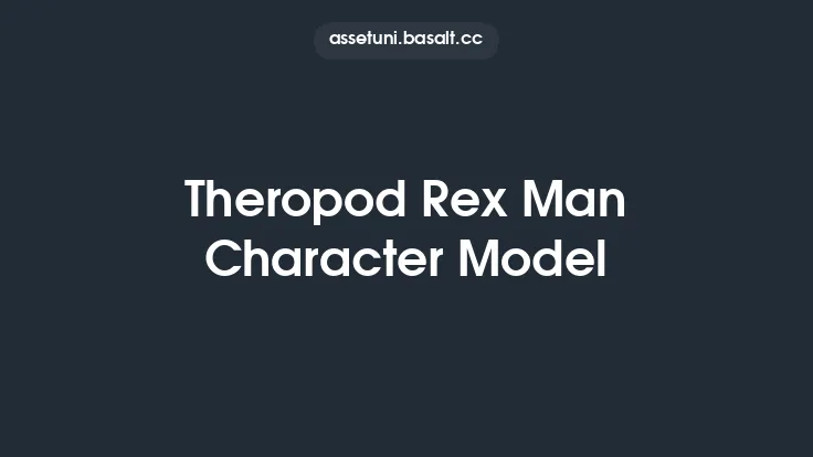 Theropod Rex Man Character Model Thumbnail