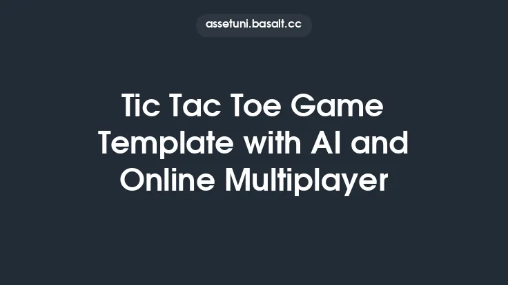 Tic Tac Toe Game Template with AI and Online Multiplayer Thumbnail