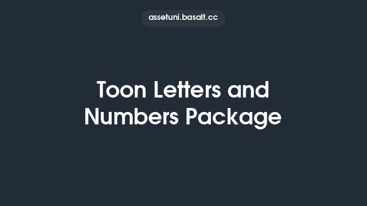 Toon Letters and Numbers Package Thumbnail