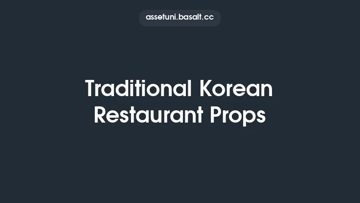 Traditional Korean Restaurant Props Thumbnail