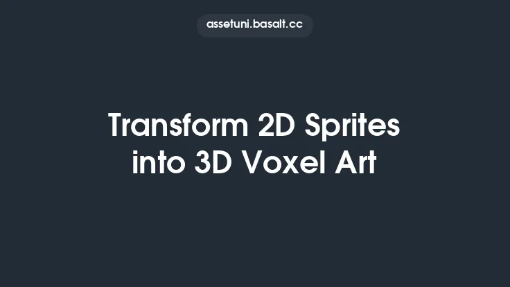 Transform 2D Sprites into 3D Voxel Art Thumbnail