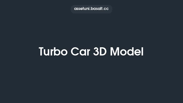 Turbo Car 3D Model Thumbnail