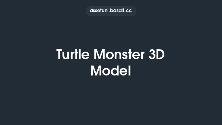 Turtle Monster 3D Model Thumbnail