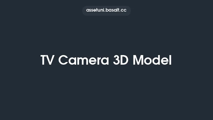 TV Camera 3D Model Thumbnail